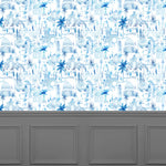 Global Blue Wallpaper - Tellaro  1.4m Wide Width Wallpaper (By The Metre) Cobalt Voyage Maison