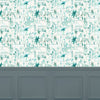 Global Blue Wallpaper - Tellaro  1.4m Wide Width Wallpaper (By The Metre) Seamist Voyage Maison