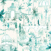 Global Blue Wallpaper - Tellaro  1.4m Wide Width Wallpaper (By The Metre) Seamist Voyage Maison