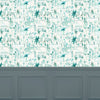 Global Blue Wallpaper - Tellaro  1.4m Wide Width Wallpaper (By The Metre) Seamist Voyage Maison