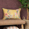 Floral Gold Cushions - The Hawthorn Tree Printed Cushion Cover Marigold Voyage Maison