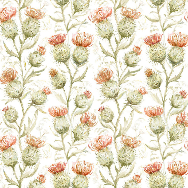 Voyage Maison Thistle Glen Printed Linen Fabric in Autumn