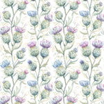 Voyage Maison Thistle Glen Printed Linen Fabric in Spring/Cream