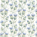 Voyage Maison Thistle Glen Printed Linen Fabric in Winter