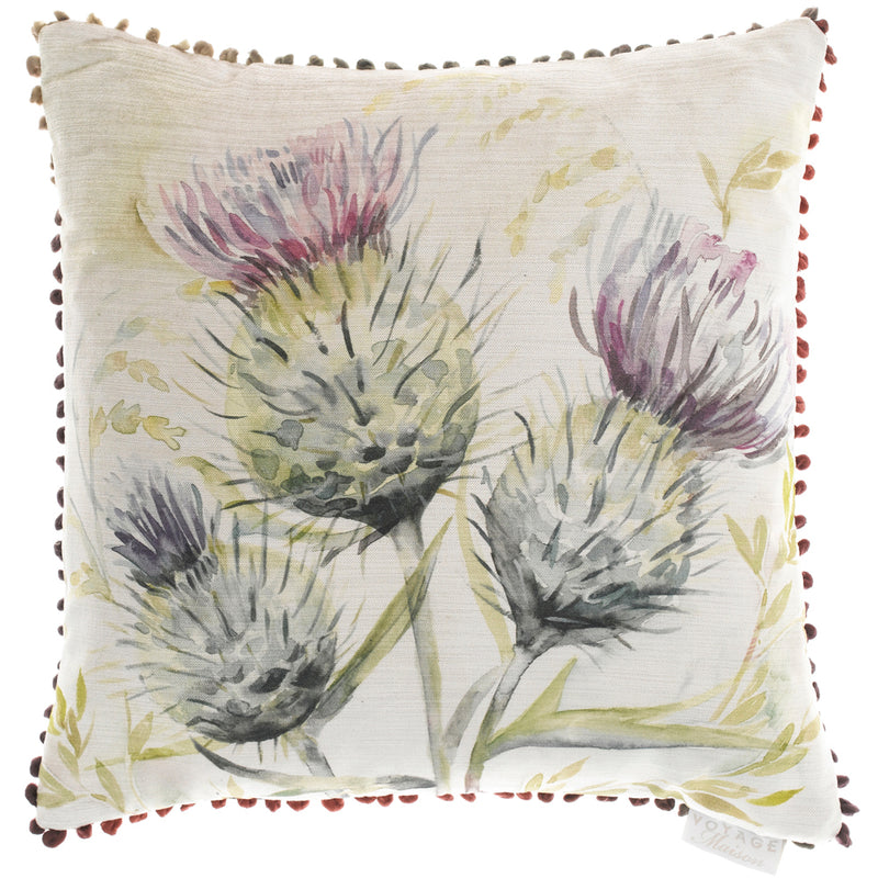 Voyage Maison Thistle Velvet Cushion Cover in Natural