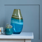 Voyage Maison Thorin Hand-Blown Vase in Aqua