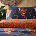 furn. Tibetan Tiger Tribal Duvet Cover Set in Blue