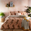 furn. Tibetan Tiger Tribal Duvet Cover Set in Coral