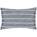 Striped Blue Cushions - Tide Textured Stripe Cushion Cover Navy Yard