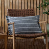 Striped Blue Cushions - Tide Textured Stripe Cushion Cover Navy Yard