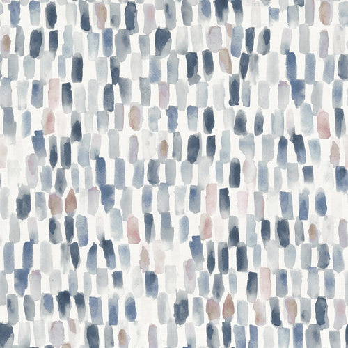 Abstract Grey Fabric - Tide Printed Cotton Fabric (By The Metre) Slate Voyage Maison