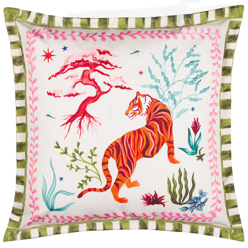 Jungle Multi Cushions - Tiger Dream Outdoor Cushion Cover Multicolour Furn