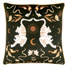 furn. Tiger Fish Botanical Cushion Cover in Noir