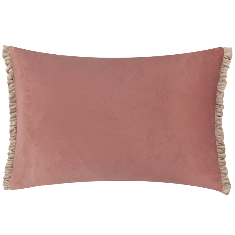 Plain Pink Cushions - Tilly Velvet Cushion Cover Poached Pear/Shell Wylder