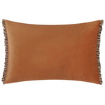 Plain Orange Cushions - Tilly Velvet Cushion Cover Rust/Mink Wylder