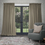 Plain Brown Fabric - Tivoli Plain Woven Fabric (By The Metre) Mouse Voyage Maison