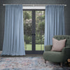 Plain Blue Fabric - Tivoli Plain Woven Fabric (By The Metre) Sky Voyage Maison