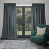 Plain Grey Fabric - Tivoli Plain Woven Fabric (By The Metre) Slate Voyage Maison