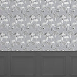 Voyage Maison Toadstools 1.4m Wide Width Wallpaper in Charcoal