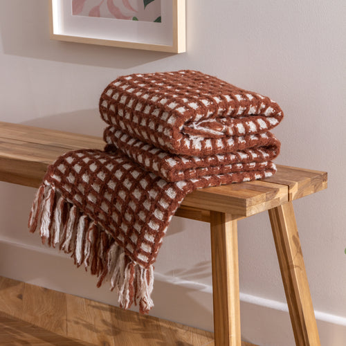 Plain Red Throws - Toasty  Throw Brick furn.