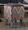 Voyage Maison Toby Square Footstool in Sandoval Sierra