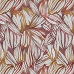 Floral Orange Fabric - Topia Printed Fabric (By The Metre) Amber Voyage Maison