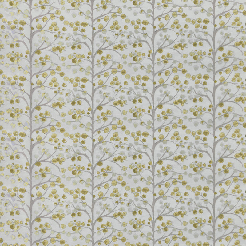 Abstract Yellow Fabric - Topola Woven Jacquard Fabric (By The Metre) Spring Voyage Maison