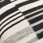 Striped Black Cushions - Torode Woven Cushion Cover Black Yard