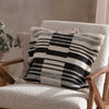 Striped Black Cushions - Torode Woven Cushion Cover Black Yard