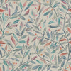 Floral Blue Fabric - Torquay Printed Cotton Fabric (By The Metre) Loganberry Voyage Maison