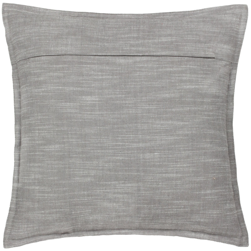 Plain Grey Cushions - Torresman Cotton Slub Cushion Cover Stone Yard