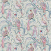 Animal Blue Fabric - Torrington Printed Cotton Fabric (By The Metre) Loganberry Parchment Voyage Maison