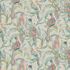 Animal Blue Fabric - Torrington Printed Cotton Fabric (By The Metre) Pomegranate Voyage Maison