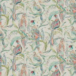 Animal Blue Fabric - Torrington Printed Cotton Fabric (By The Metre) Pomegranate Voyage Maison