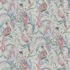 Animal Pink Fabric - Torrington Printed Velvet Fabric (By The Metre) Grape Voyage Maison