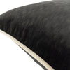 Paoletti Torto Rectangular Opulent Velvet Cushion Cover in Black/Ivory