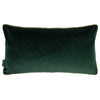 Paoletti Torto Rectangular Opulent Velvet Cushion Cover in Emerald/Moss