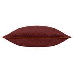 Paoletti Torto Rectangular Opulent Velvet Cushion Cover in Red/Russet