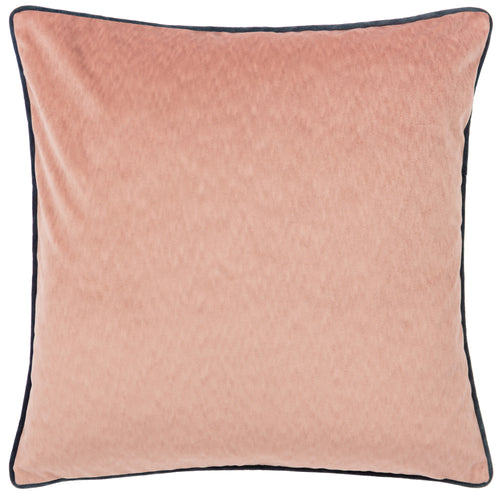 Paoletti Torto Opulent Velvet Cushion Cover in Blush/Slate Blue