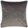 Paoletti Torto Opulent Velvet Cushion Cover in Charcoal/Silver