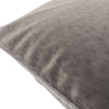 Paoletti Torto Opulent Velvet Cushion Cover in Charcoal/Silver