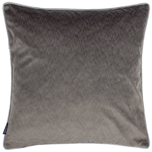 Paoletti Torto Opulent Velvet Cushion Cover in Charcoal/Silver