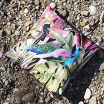 Evans Lichfield Toucan and Peacock Outdoor Cushion Cover in Green/Pink