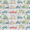 Abstract Multi Fabric - Traffic Jam Printed Cotton Fabric (By The Metre) Primary Voyage Maison