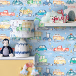 Voyage Maison Trafficjam 1.4m Wide Width Wallpaper in Sky