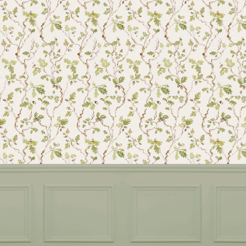 Voyage Maison Trailing 1.4m Wide Width Wallpaper in Linen