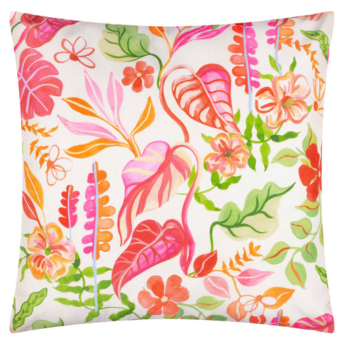 Floral Cream Cushions - Tropical Bloom Outdoor Cushion Cover Natural Furn
