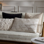  Beige Cushions - Tresse Jacquard Cushion Cover Moonbeam HÖEM