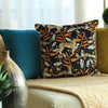 Paoletti Tribeca Leopard Cushion Cover in Black/Orange