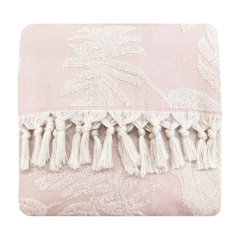 furn. Tropics Tasselled Bath/Beach Towels in Blush